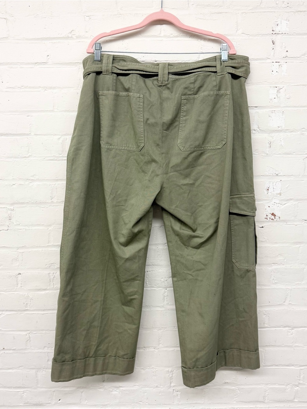 NWT Lauren Ralph Lauren Zabrenah Twill Wide Leg Cargo Pants Size 18 - Picture 8 of 8